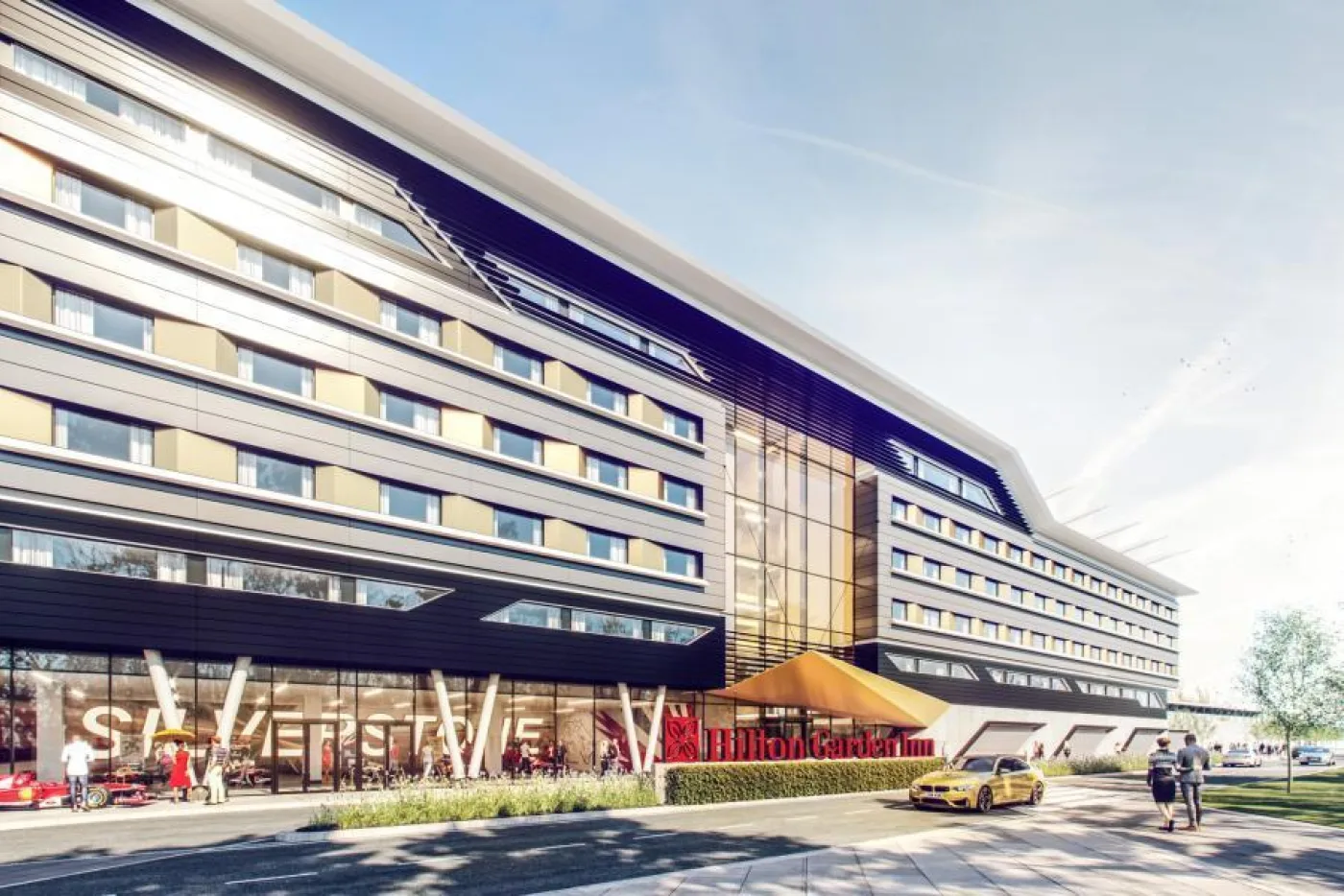 Silverstone Hilton Hotel entrance 1